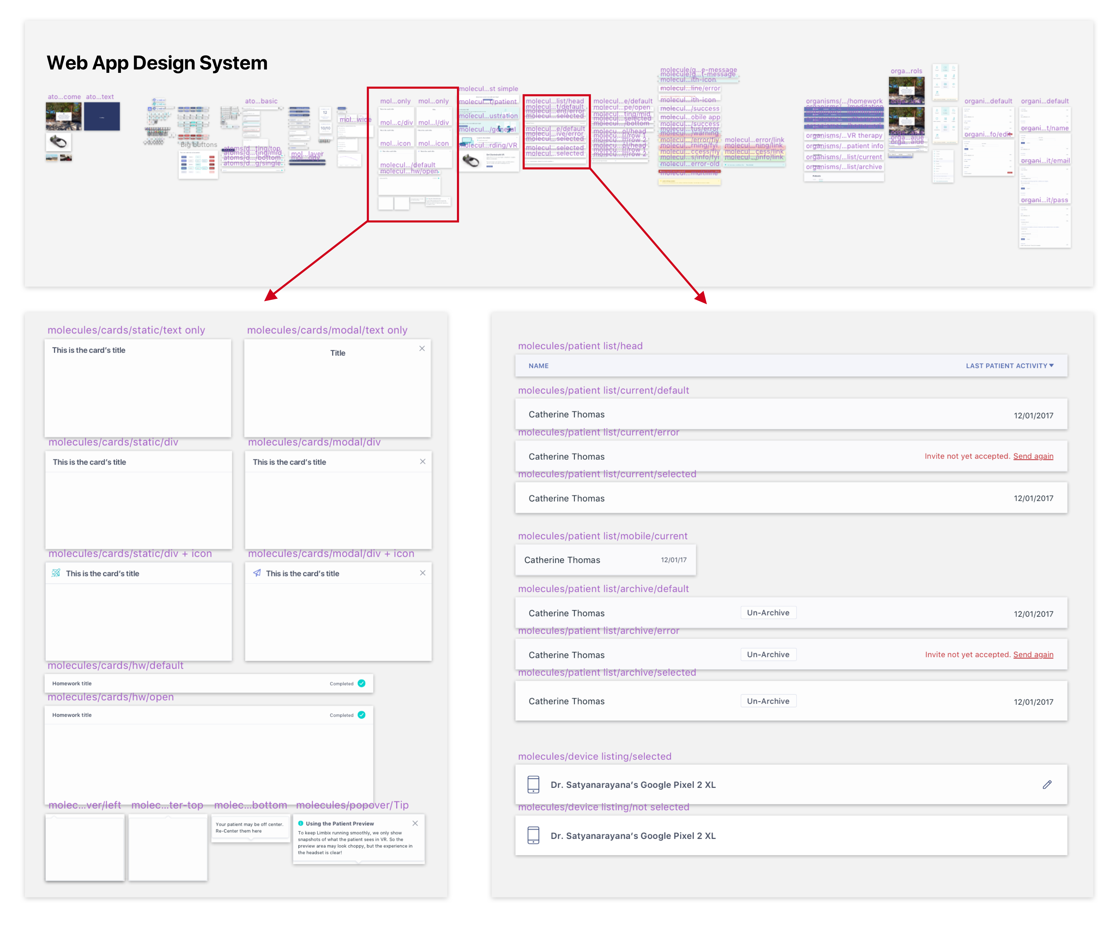 Web app design system