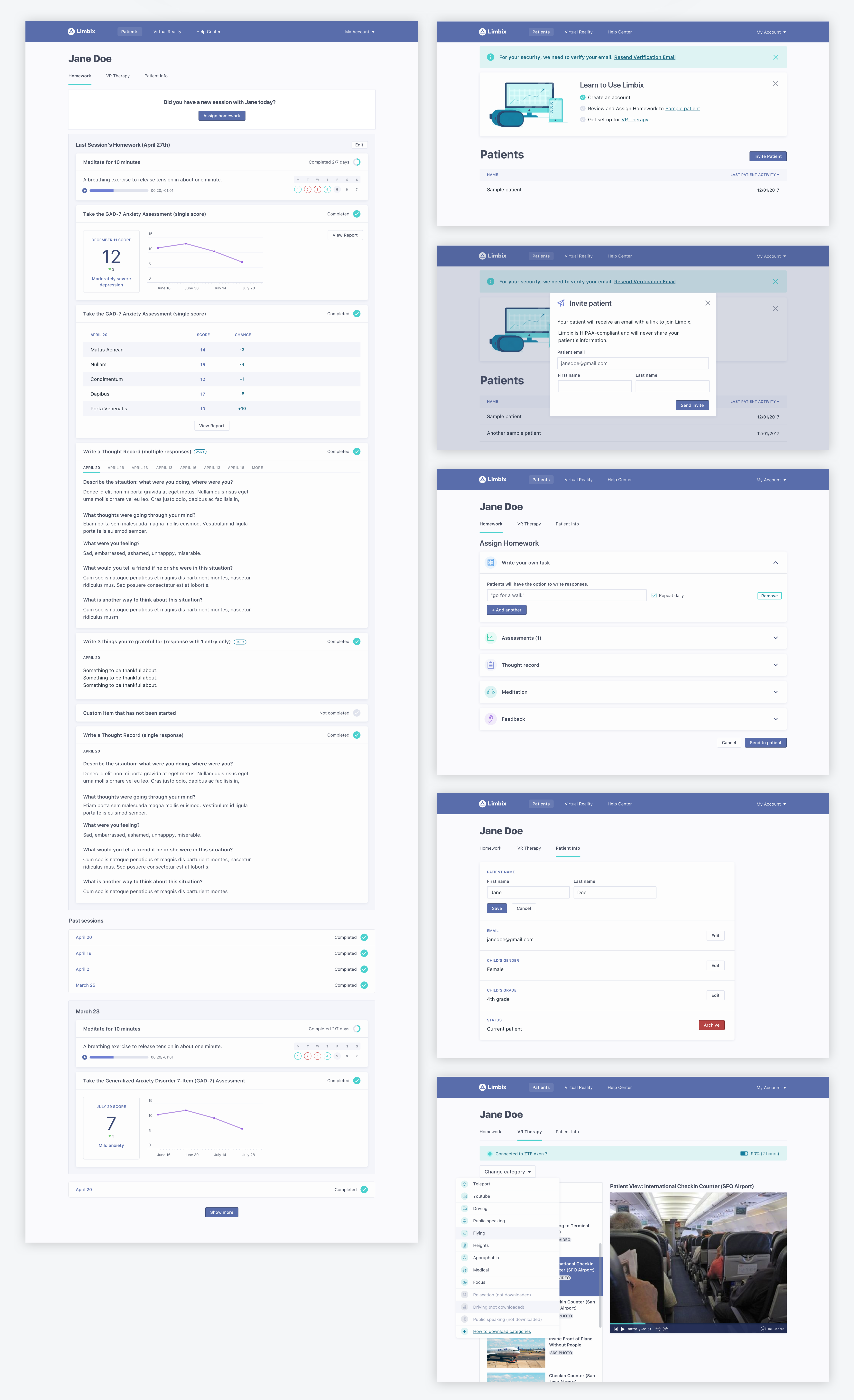 Web app — patient view