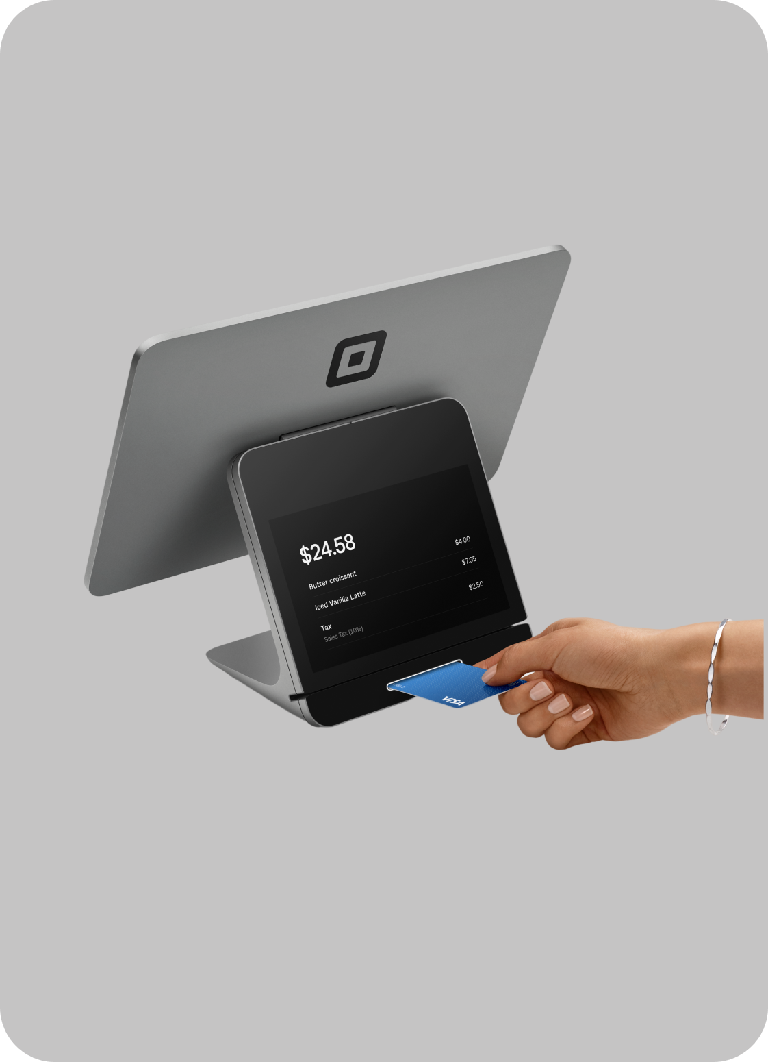 Square Register running Market design system at 1.5x scale