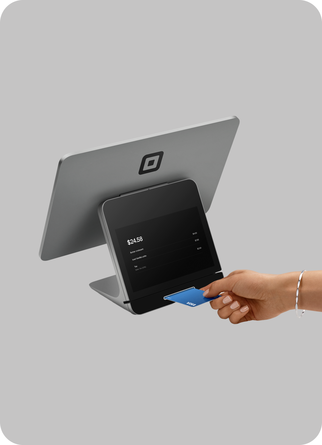 Square Register running Market design system at 1x scale