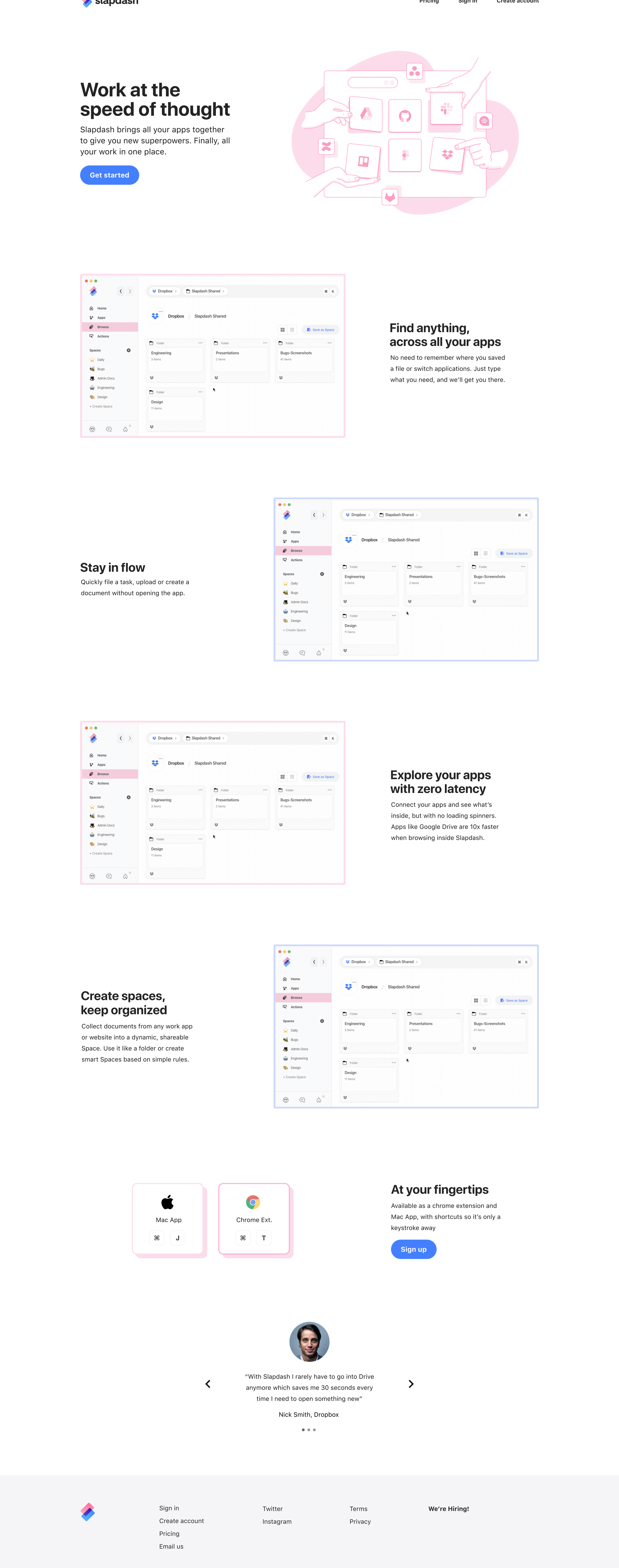 Reworked marketing site